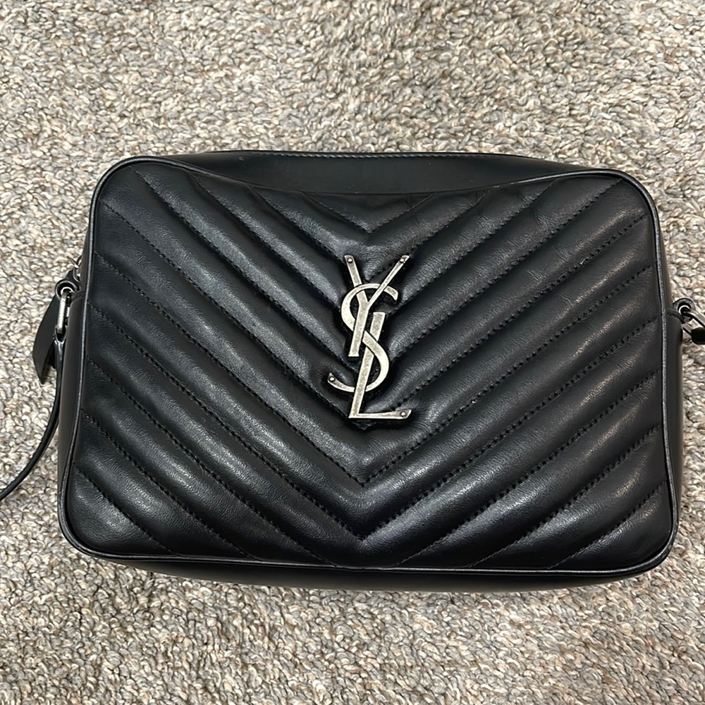 YSL camera bag Medium Monogram Calfskin camera bag